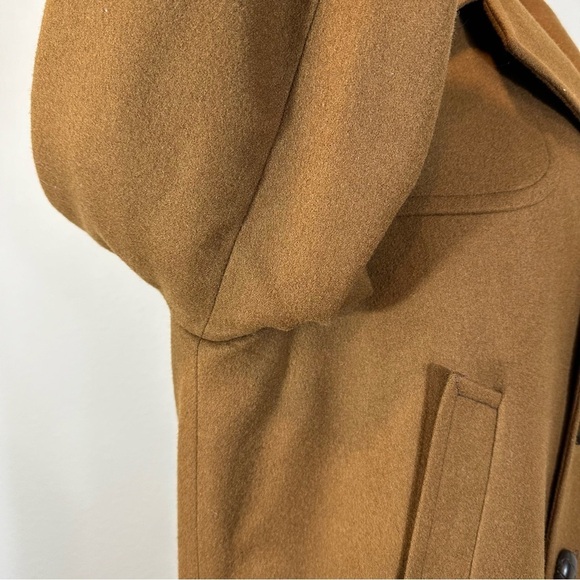 Pendleton Camel Brown Wool Trench Coat Short Length Size M NO TAG Coats32 - Picture 9 of 14